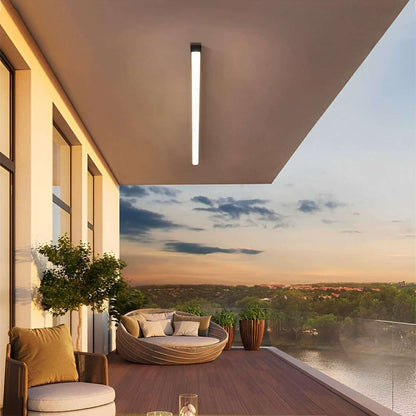 Plafondlamp LED Lineair Aluminium Zwart Dimbaar Woonkamer Gang Moderne Lijnarmatuur Plafonnière Slaapkamer