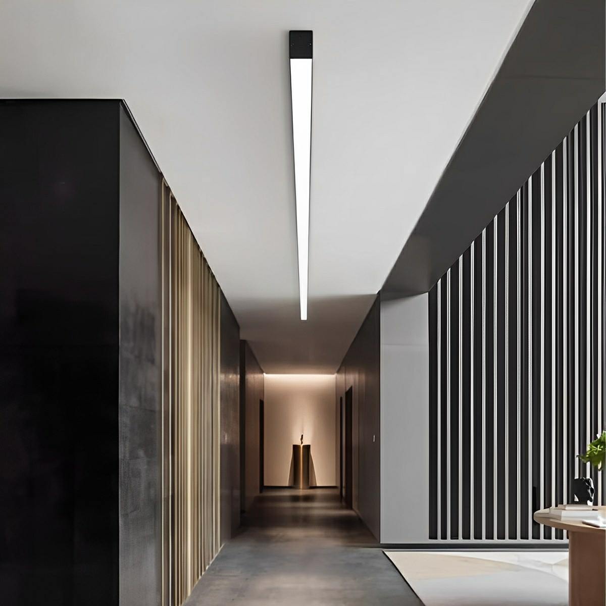 Plafondlamp LED Lineair Aluminium Zwart Dimbaar Woonkamer Gang Moderne Lijnarmatuur Plafonnière Slaapkamer