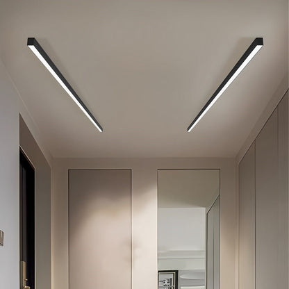 Plafondlamp LED Lineair Aluminium Zwart Dimbaar Woonkamer Gang Moderne Lijnarmatuur Plafonnière Slaapkamer