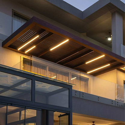 Plafondlamp LED Lineair Aluminium Zwart Dimbaar Woonkamer Gang Moderne Lijnarmatuur Plafonnière Slaapkamer