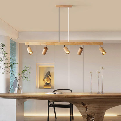Houten Plafondspot Massief Hout Verstelbaar Wit Eik Noten Woonkamer Slaapkamer Opbouwspot Railspot Scandinavisch Japandi