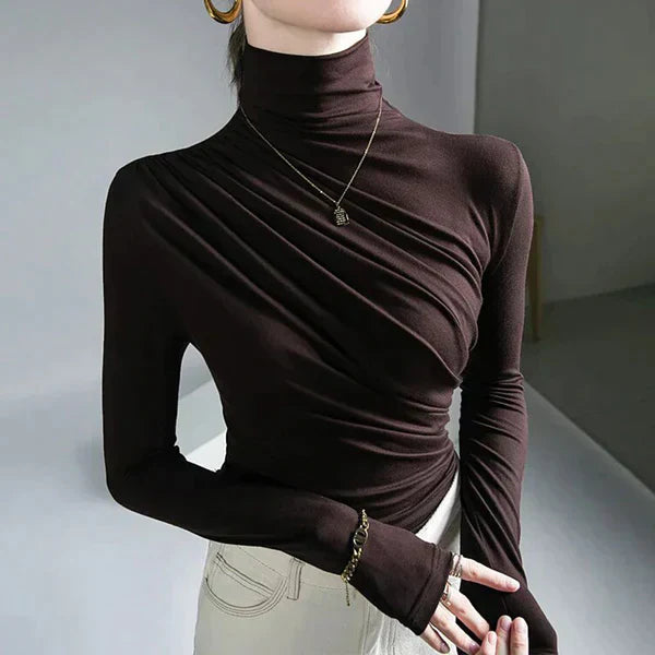 Plooirok Dames Coltrui Comfortabele Jurk