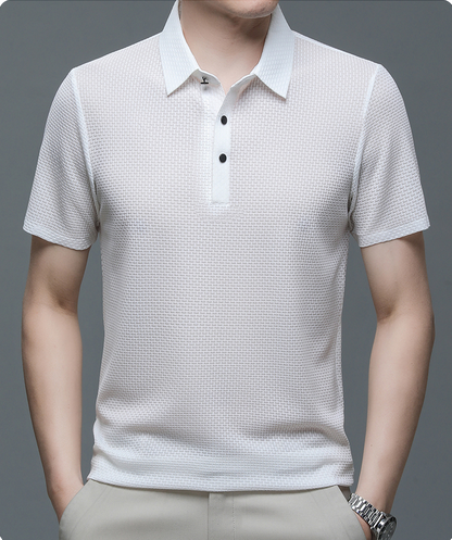 Mannen Poloshirt Mesh Ademend Lichtgewicht