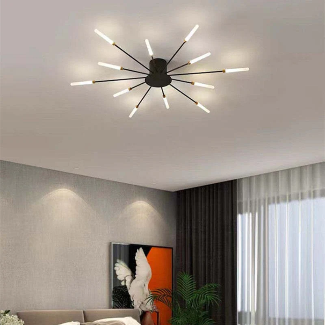 Moderne Grote LED Plafondlamp Wit & Acryl 12-42 Lampen Binnen 107.6-161.5 sq ft