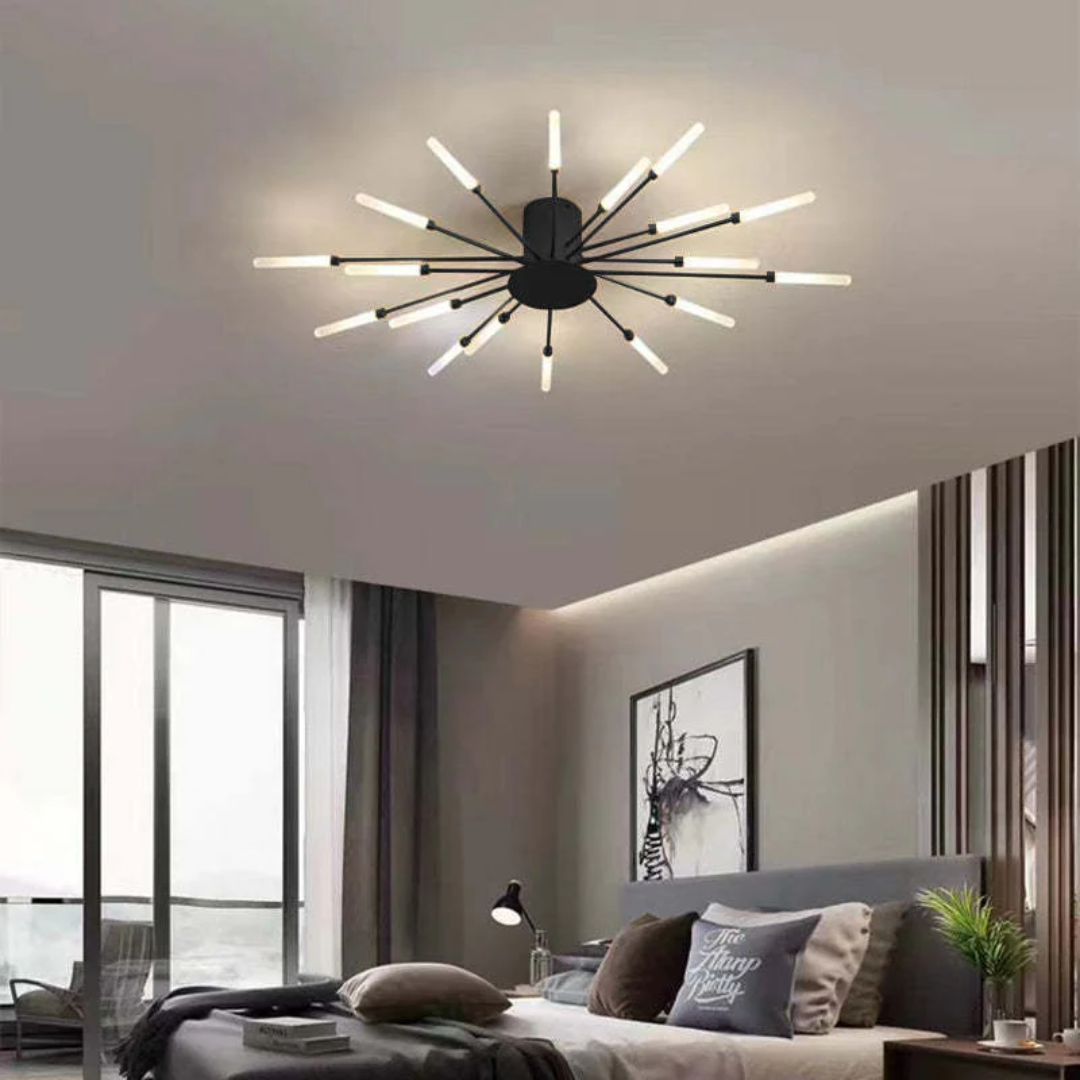 Moderne Grote LED Plafondlamp Wit & Acryl 12-42 Lampen Binnen 107.6-161.5 sq ft