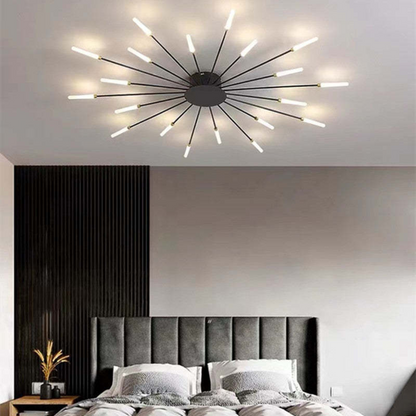 Moderne Grote LED Plafondlamp Wit & Acryl 12-42 Lampen Binnen 107.6-161.5 sq ft