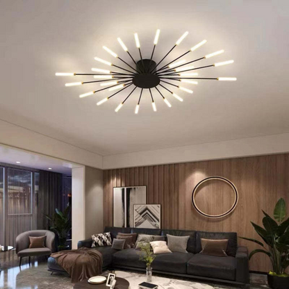 Moderne Grote LED Plafondlamp Wit & Acryl 12-42 Lampen Binnen 107.6-161.5 sq ft