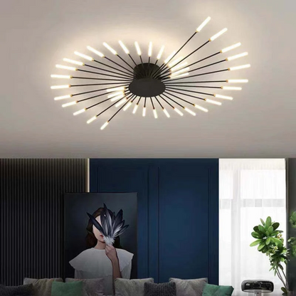 Moderne Grote LED Plafondlamp Wit & Acryl 12-42 Lampen Binnen 107.6-161.5 sq ft