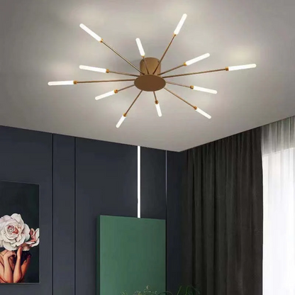 Moderne Grote LED Plafondlamp Wit & Acryl 12-42 Lampen Binnen 107.6-161.5 sq ft