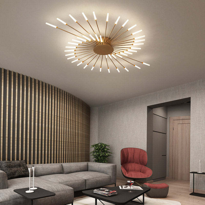 Moderne Grote LED Plafondlamp Wit & Acryl 12-42 Lampen Binnen 107.6-161.5 sq ft