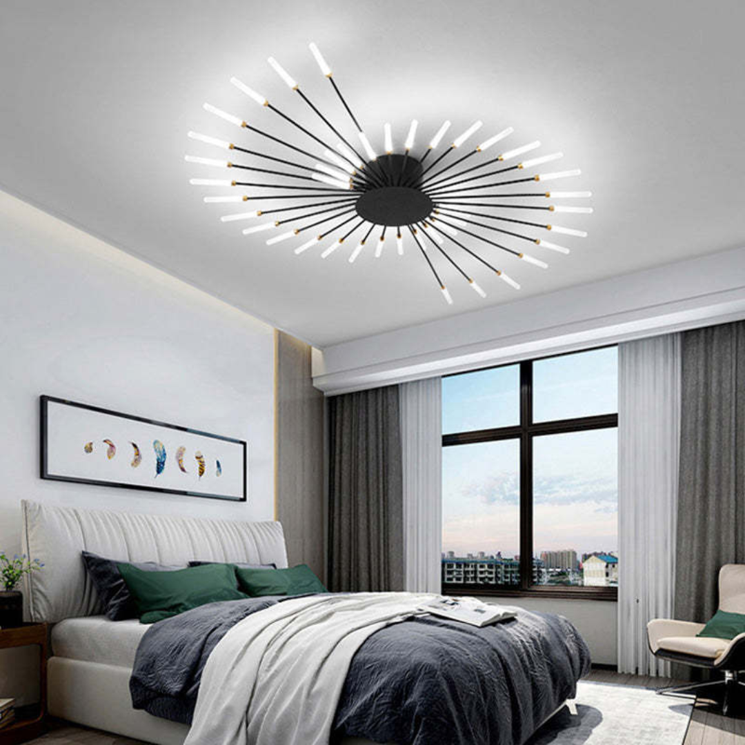 Moderne Grote LED Plafondlamp Wit & Acryl 12-42 Lampen Binnen 107.6-161.5 sq ft