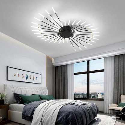 Moderne Grote LED Plafondlamp Wit & Acryl 12-42 Lampen Binnen 107.6-161.5 sq ft