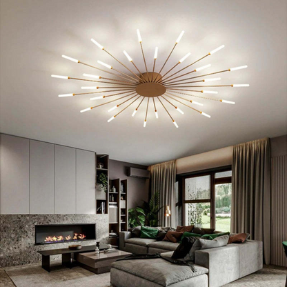 Moderne Grote LED Plafondlamp Wit & Acryl 12-42 Lampen Binnen 107.6-161.5 sq ft
