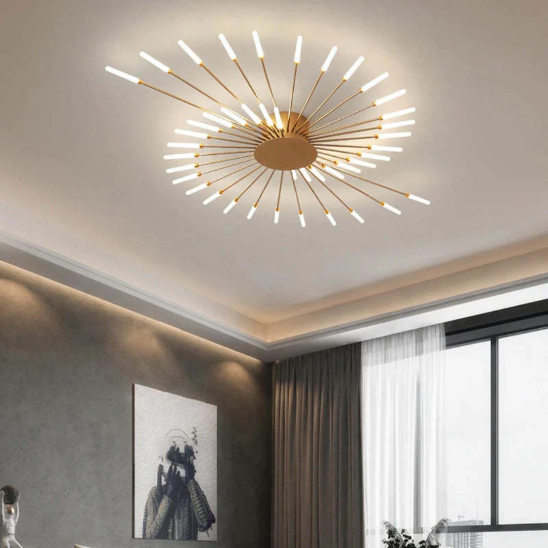 Moderne Grote LED Plafondlamp Wit & Acryl 12-42 Lampen Binnen 107.6-161.5 sq ft