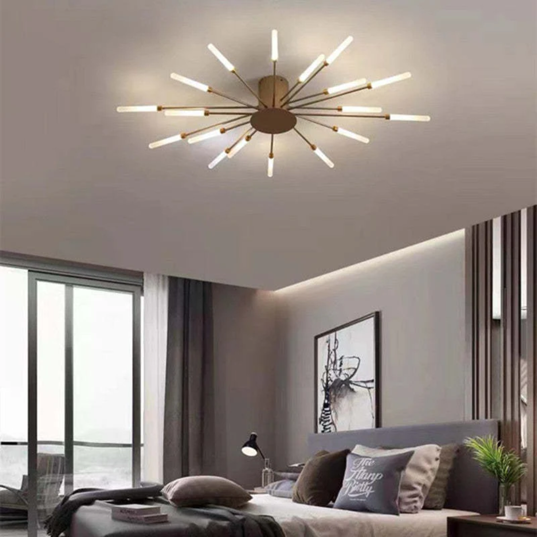 Moderne Grote LED Plafondlamp Wit & Acryl 12-42 Lampen Binnen 107.6-161.5 sq ft