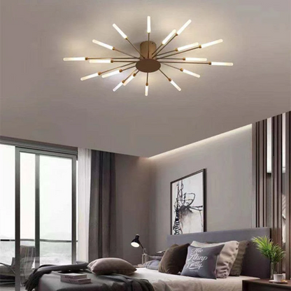 Moderne Grote LED Plafondlamp Wit & Acryl 12-42 Lampen Binnen 107.6-161.5 sq ft