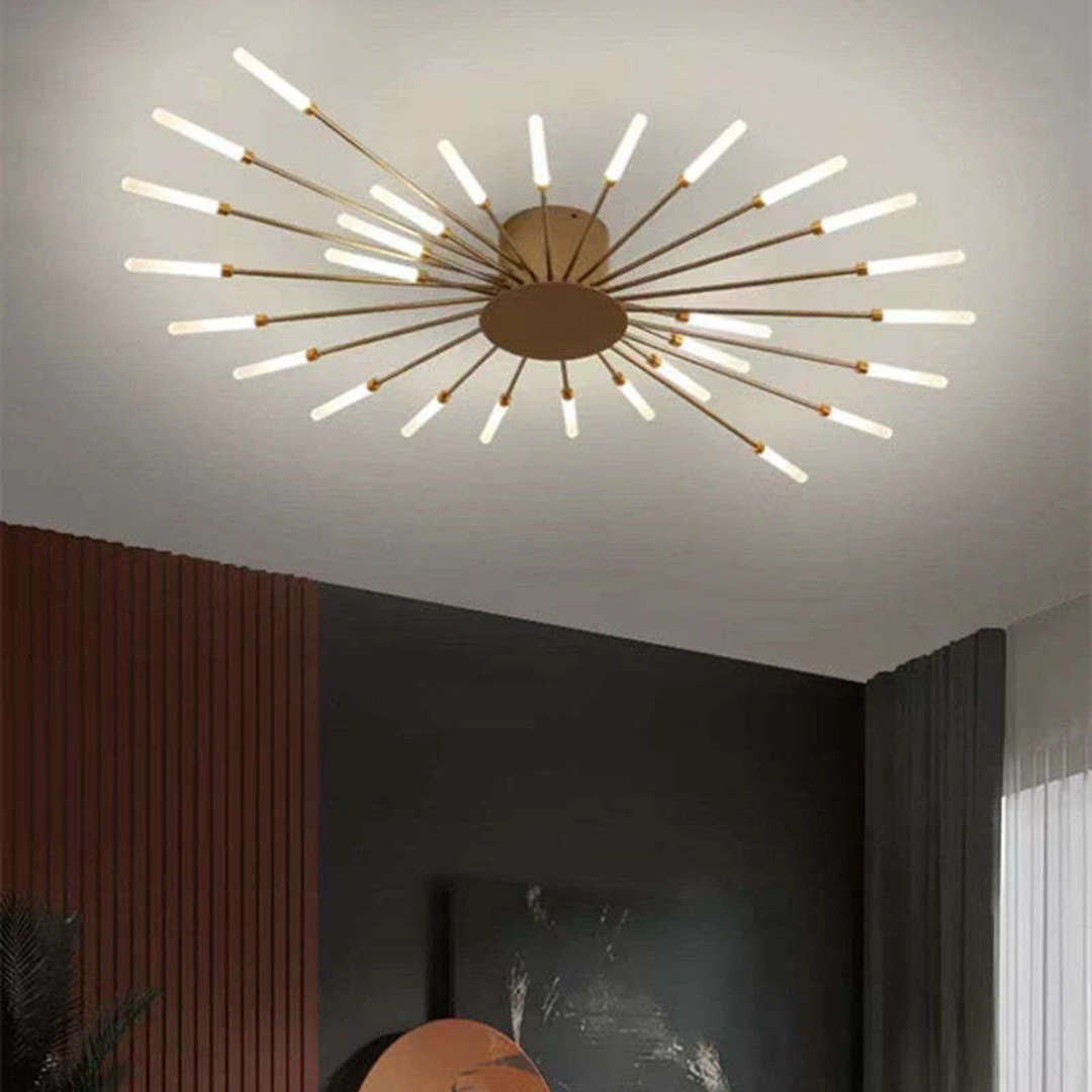 Moderne Grote LED Plafondlamp Wit & Acryl 12-42 Lampen Binnen 107.6-161.5 sq ft