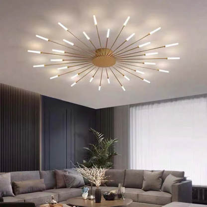 Moderne Grote LED Plafondlamp Wit & Acryl 12-42 Lampen Binnen 107.6-161.5 sq ft