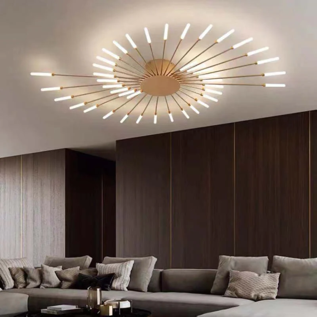 Moderne Grote LED Plafondlamp Wit & Acryl 12-42 Lampen Binnen 107.6-161.5 sq ft
