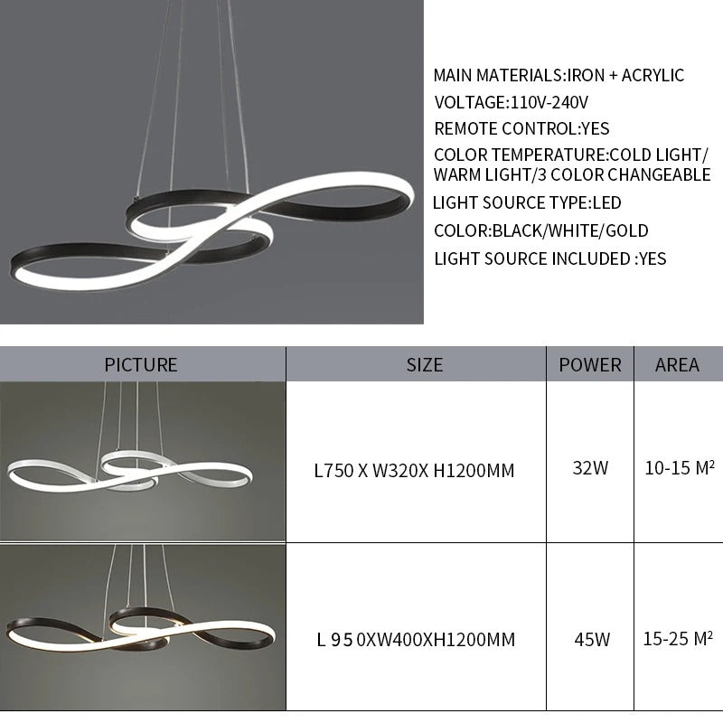 Hanglamp LED Ringen Dimbaar Afstandsbediening Aluminium Eetkamer Woonkamer Modern