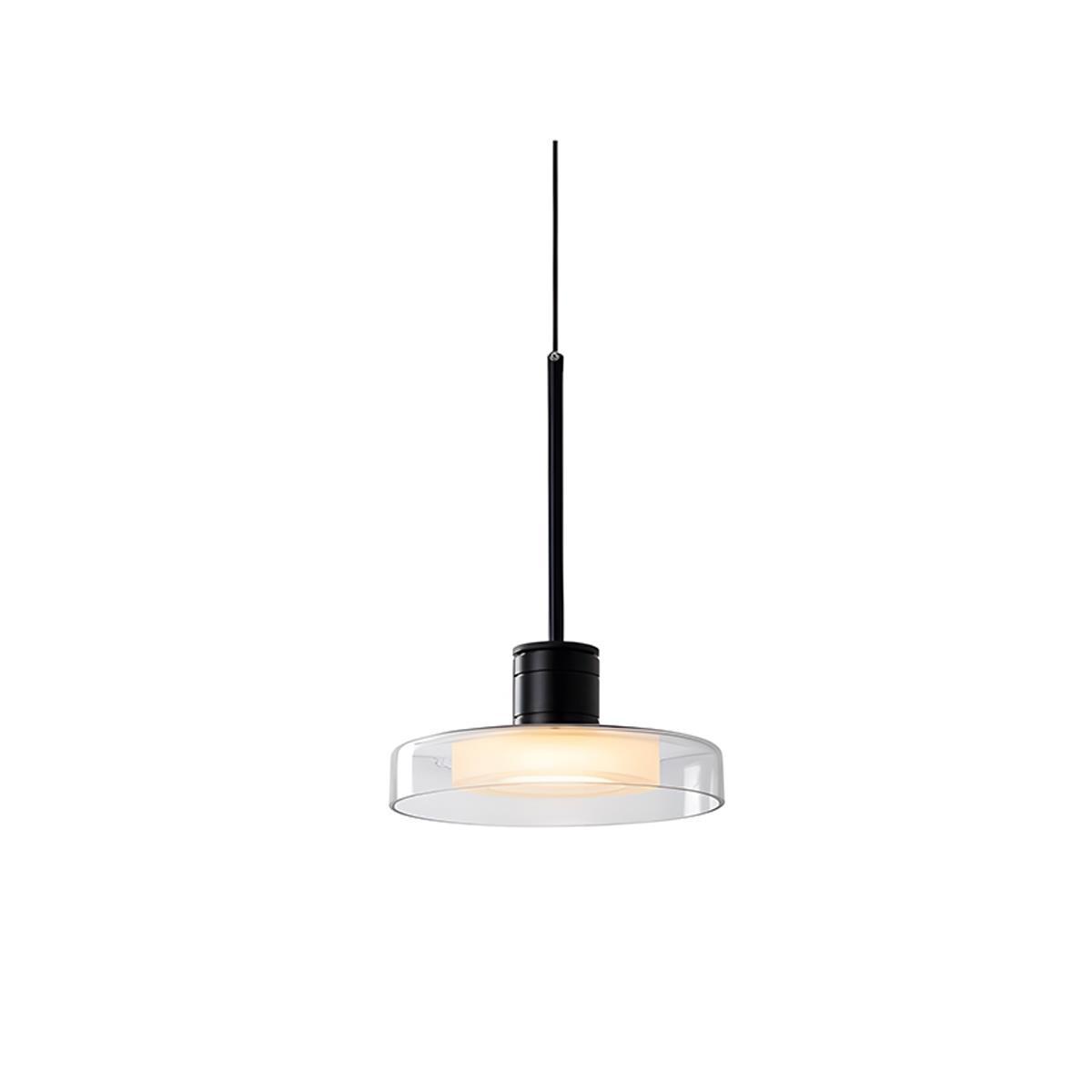 Hanglamp LED Glas Aluminium Zwart Rond Keuken Woonkamer Slaapkamer Dimbaar Pendellamp Eettafel Hal