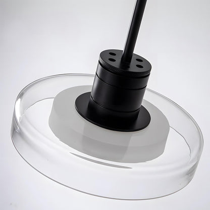 Hanglamp LED Glas Aluminium Zwart Rond Keuken Woonkamer Slaapkamer Dimbaar Pendellamp Eettafel Hal