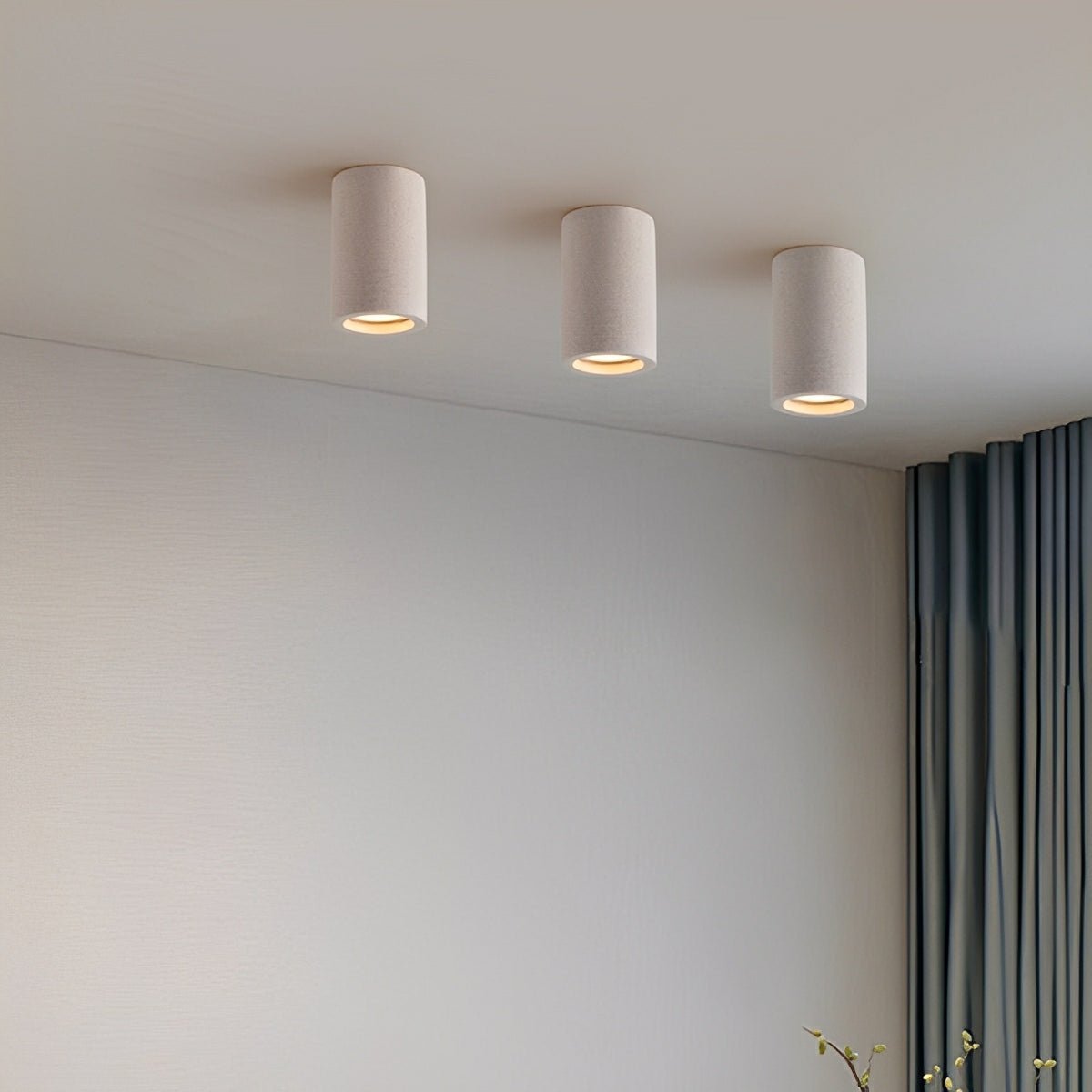 Opbouwspot Beton Grijs GU10 LED Plafondlamp Woonkamer Slaapkamer Keuken Industrieel Betonlook Plafondspot Opbouwlamp Minimalistische Verlichting