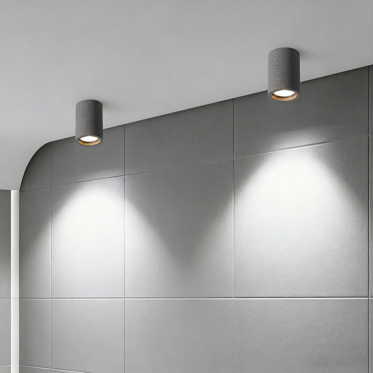 Opbouwspot Beton Grijs GU10 LED Plafondlamp Woonkamer Slaapkamer Keuken Industrieel Betonlook Plafondspot Opbouwlamp Minimalistische Verlichting