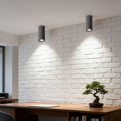 Opbouwspot Beton Grijs GU10 LED Plafondlamp Woonkamer Slaapkamer Keuken Industrieel Betonlook Plafondspot Opbouwlamp Minimalistische Verlichting