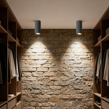 Opbouwspot Beton Grijs GU10 LED Plafondlamp Woonkamer Slaapkamer Keuken Industrieel Betonlook Plafondspot Opbouwlamp Minimalistische Verlichting