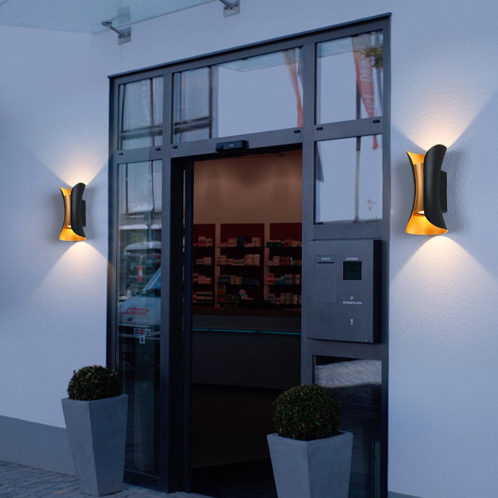 Moderne Up Down Buiten Wandlamp Met IP54 Bescherming En Aluminium Behuizing