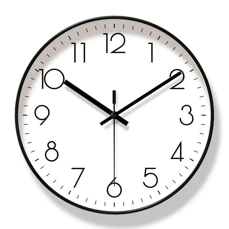 Wandklok Scandinavisch Stil Uurwerk Zwart Wit 30cm Woonkamer Kantoor Modern