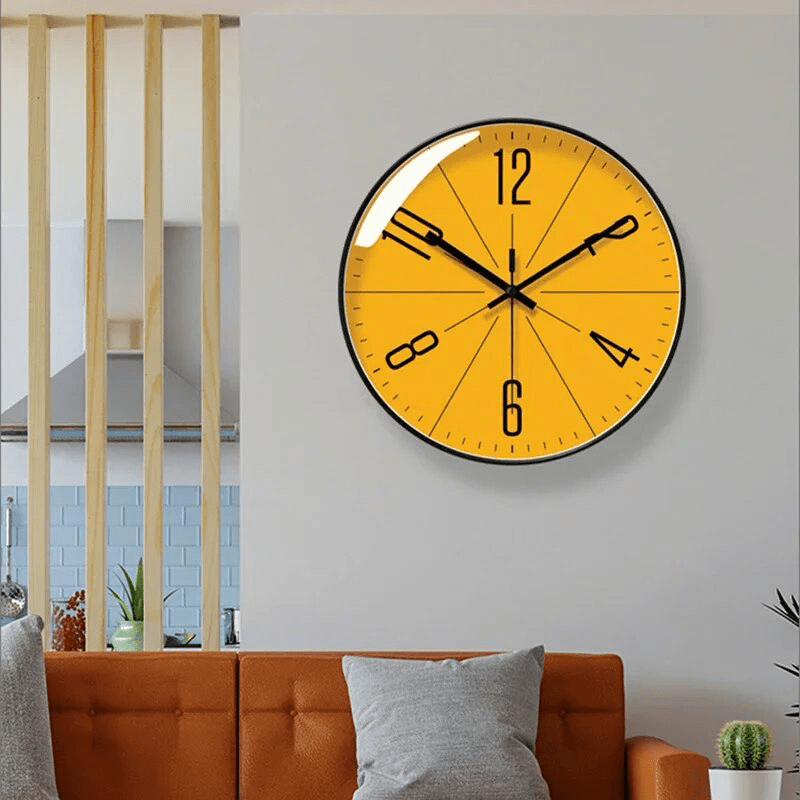 Wandklok Scandinavisch Stil Uurwerk Zwart Wit 30cm Woonkamer Kantoor Modern