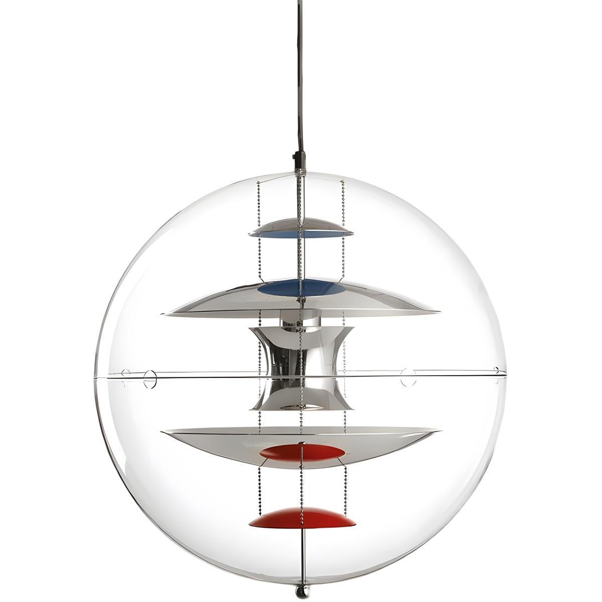 Hanglamp Bol Acryl Goud Transparant Woonkamer Eetkamer 7W LED Dimbaar Planeet Glazen Bol Lamp Keuken Bar Designlamp