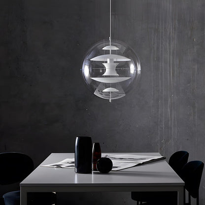 Hanglamp Bol Acryl Goud Transparant Woonkamer Eetkamer 7W LED Dimbaar Planeet Glazen Bol Lamp Keuken Bar Designlamp