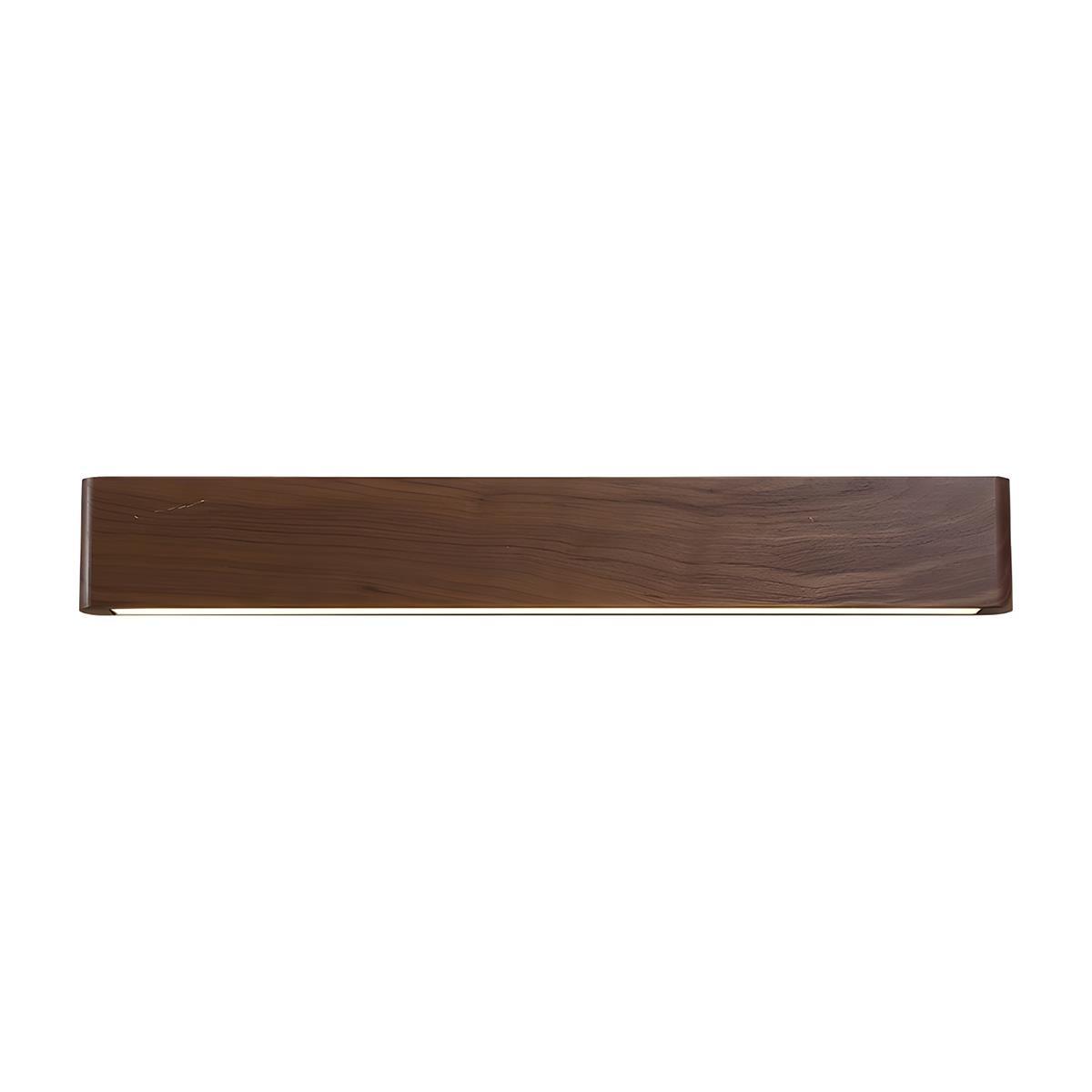 Wandlamp Hout Walnoot LED 6W Binnen Woonkamer Slaapkamer Rechthoek Dimbaar Wandverlichting Japandi Interieur Sfeerverlichting