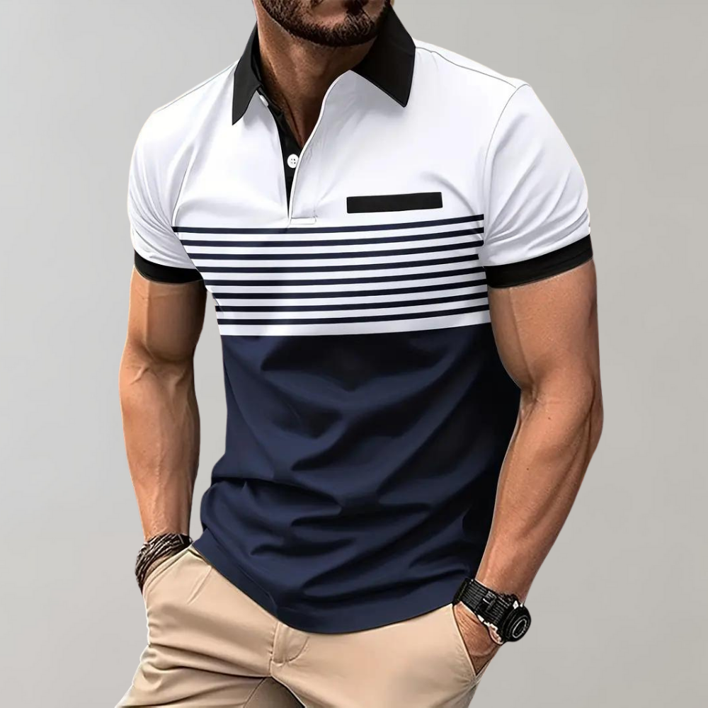 Zomer Poloshirt voor Heren Moderne Zachte Stof - StudioMarella