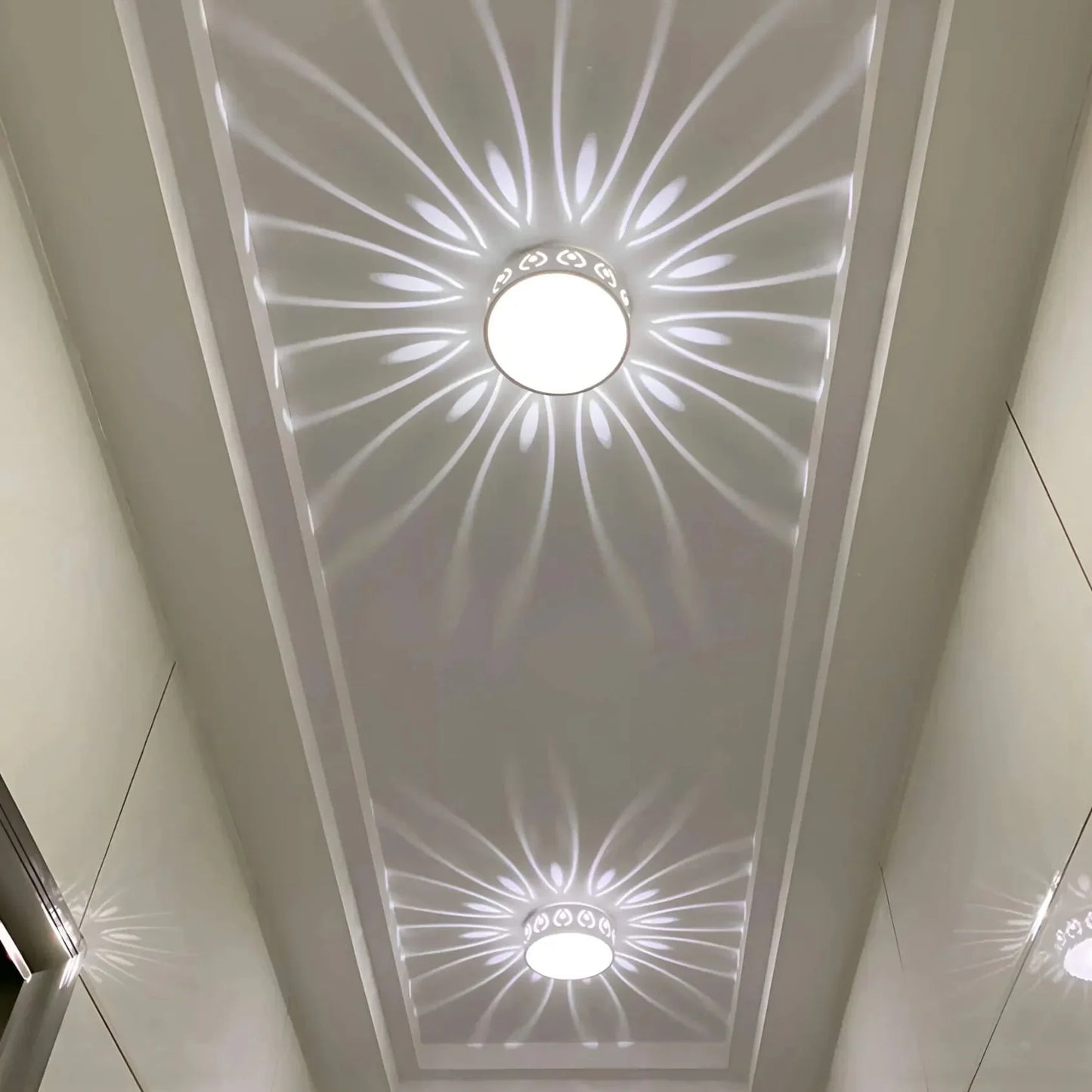 LED Plafondlamp Kristal Acryl Warm Wit Koud Wit Gang Hal Balkon Decoratief Stralend Lichtpatroon Opbouw Plafonnière