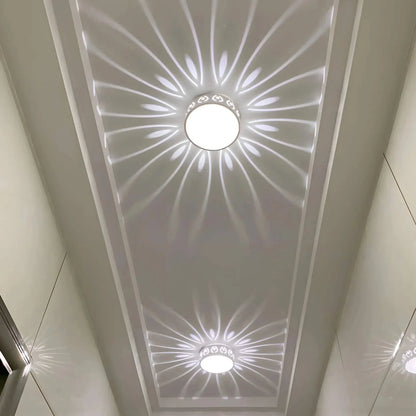 LED Plafondlamp Kristal Acryl Warm Wit Koud Wit Gang Hal Balkon Decoratief Stralend Lichtpatroon Opbouw Plafonnière