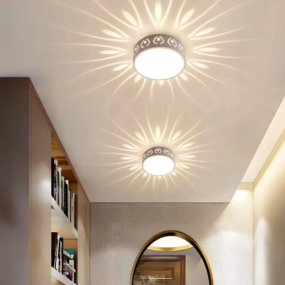 LED Plafondlamp Kristal Acryl Warm Wit Koud Wit Gang Hal Balkon Decoratief Stralend Lichtpatroon Opbouw Plafonnière