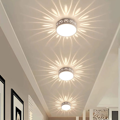 LED Plafondlamp Kristal Acryl Warm Wit Koud Wit Gang Hal Balkon Decoratief Stralend Lichtpatroon Opbouw Plafonnière