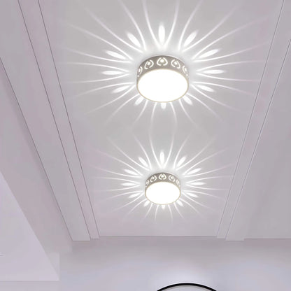 LED Plafondlamp Kristal Acryl Warm Wit Koud Wit Gang Hal Balkon Decoratief Stralend Lichtpatroon Opbouw Plafonnière