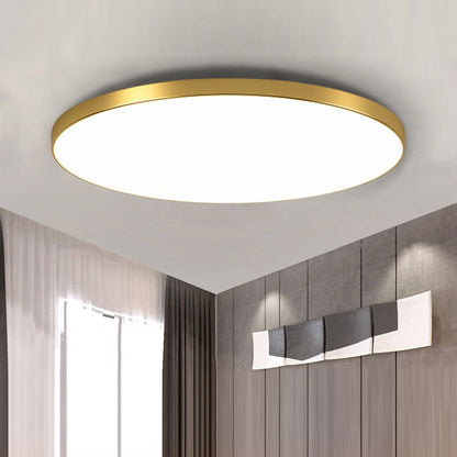 Ronde Plafondlamp Vlak Design LED Acryl Zwart Wit Goud Zilver Moderne Plafondverlichting Energiebesparend Woonkamer Slaapkamer
