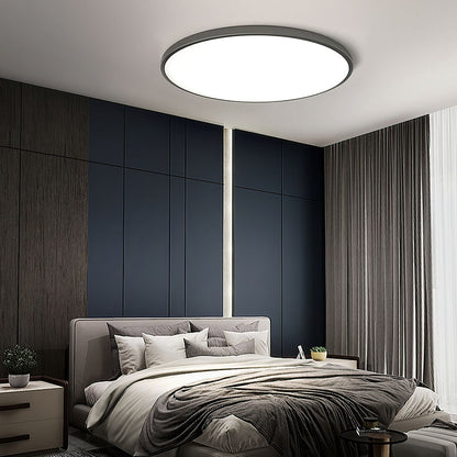 Ronde Plafondlamp Vlak Design LED Acryl Zwart Wit Goud Zilver Moderne Plafondverlichting Energiebesparend Woonkamer Slaapkamer