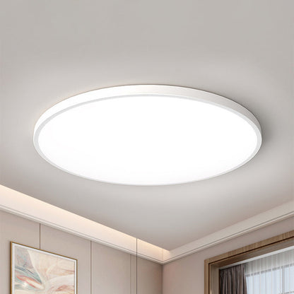 Ronde Plafondlamp Vlak Design LED Acryl Zwart Wit Goud Zilver Moderne Plafondverlichting Energiebesparend Woonkamer Slaapkamer