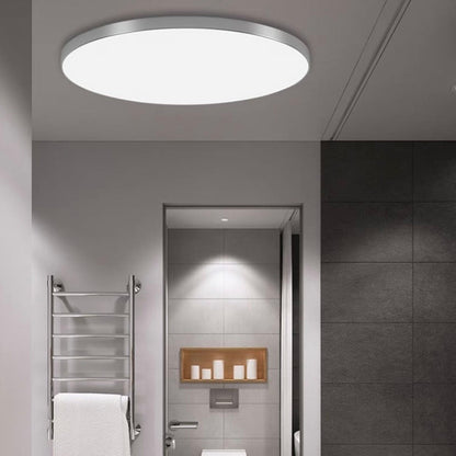 Ronde Plafondlamp Vlak Design LED Acryl Zwart Wit Goud Zilver Moderne Plafondverlichting Energiebesparend Woonkamer Slaapkamer