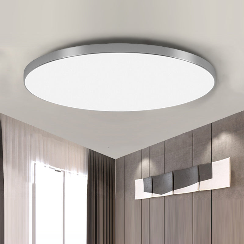 Ronde Plafondlamp Vlak Design LED Acryl Zwart Wit Goud Zilver Moderne Plafondverlichting Energiebesparend Woonkamer Slaapkamer