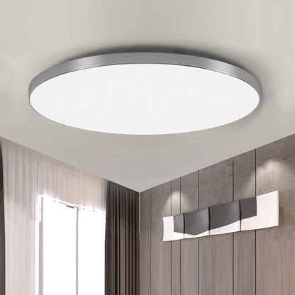 Ronde Plafondlamp Vlak Design LED Acryl Zwart Wit Goud Zilver Moderne Plafondverlichting Energiebesparend Woonkamer Slaapkamer