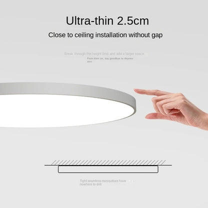 Ronde Plafondlamp Vlak Design LED Acryl Zwart Wit Goud Zilver Moderne Plafondverlichting Energiebesparend Woonkamer Slaapkamer