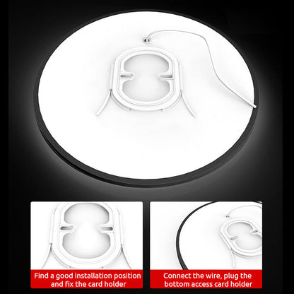 Ronde Plafondlamp Vlak Design LED Acryl Zwart Wit Goud Zilver Moderne Plafondverlichting Energiebesparend Woonkamer Slaapkamer